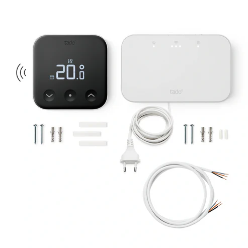 TADO 105802 Chytrý bezdrátový termostat tado° X + bezdrátový přijímač tado° X (Starter Kit) TADO 105802 Chytrý bezdrátový termostat tado° X + bezdrátový přijímač tado° X (Starter Kit)